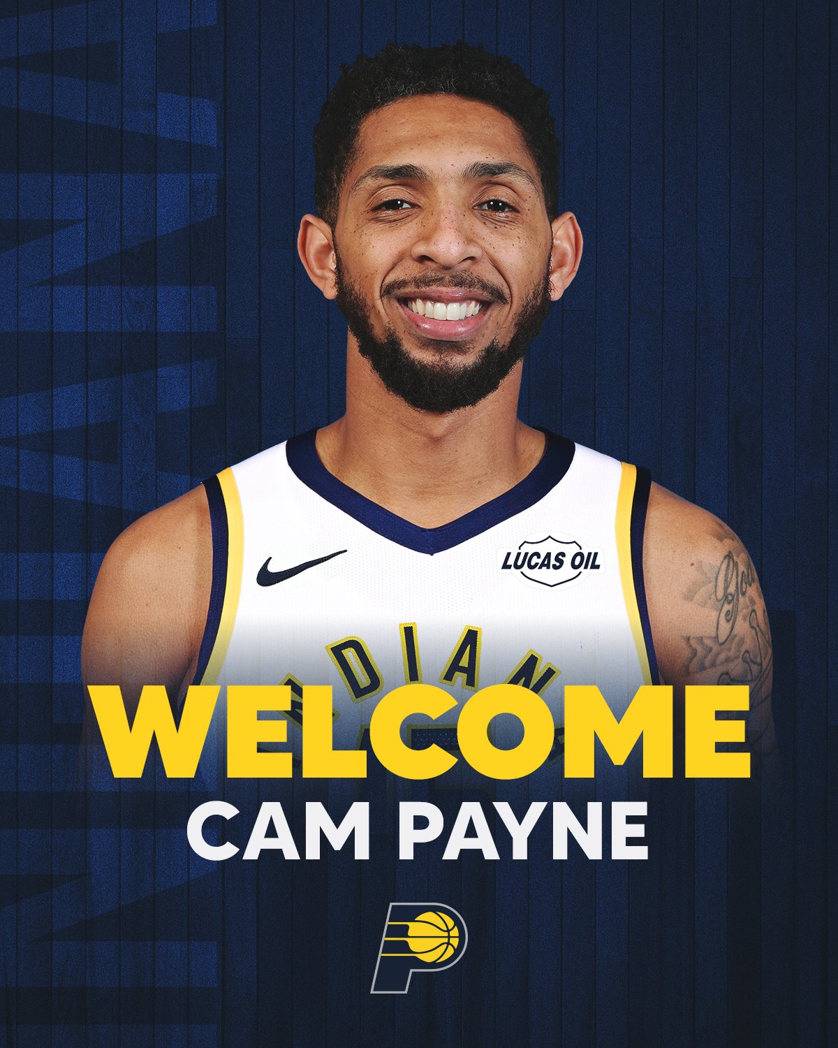 步行者官方：球队以一份训练营合同签下佩恩，并裁掉德隆·赖特